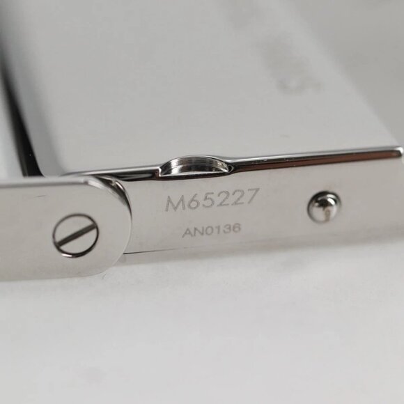 LOUIS VUITTON Porte Cartes Champs Elysees Metal Silver Auth - Picture 13 of 16